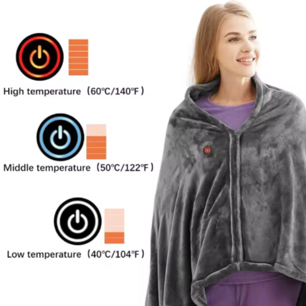 Soul & Ember Heated Blanket Shawl